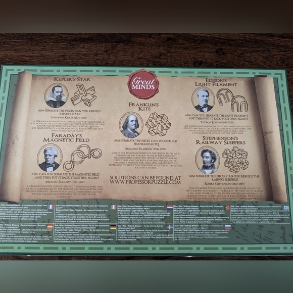 GREAT Minds 5 Classic Puzzles Set, Toy, Gift, STEM - Picture 5 of 6